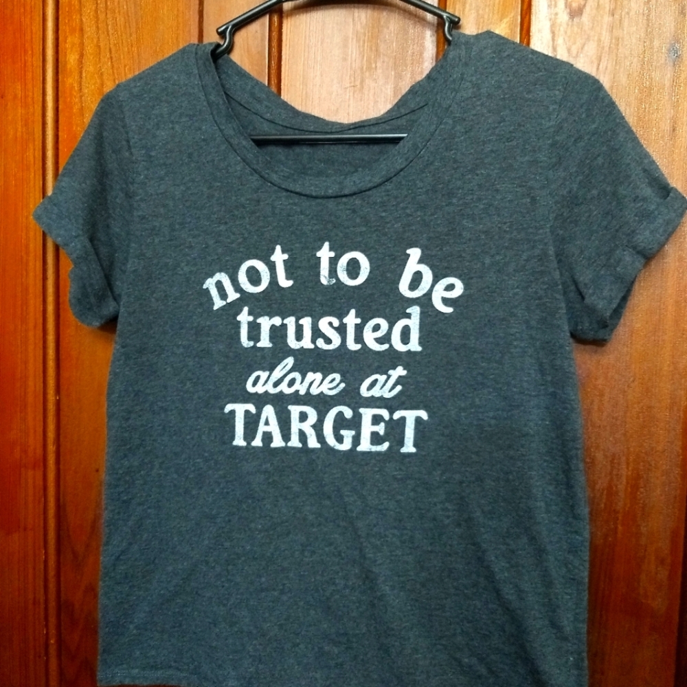 FUNNY T-SHIRT - Alone at Target - XS New - Fifth Sun